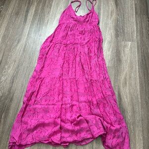 Vici encreme lace maxi dress tie back